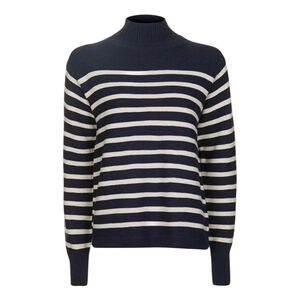 Topshop Tall Stripe Cocoon Jumper,
US 4 / UK 8 / EUR 36, Navy